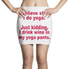 drink wine in ractangle Mini Skirts
