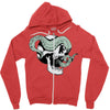 skull and tentacles Zipper Hoodie