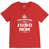 i can't keep calm i'm a judo mom V-Neck Tee