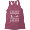 ugly santa claus Racerback Tank