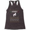 aries  christmas ugly sweater Racerback Tank