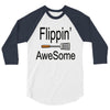 flippin awesome cooking greeting 3/4 Sleeve Shirt