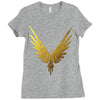 the fly bird   maverick jake paul   gold Ladies Fitted T-Shirt