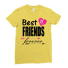best friends forever Ladies Fitted T-Shirt