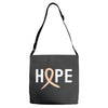 Hope Uterine Cancer Awareness Adjustable Strap Totes
