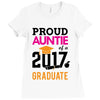 Class of 2017 Proud Auntie Graduation Ladies Fitted T-Shirt