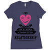 I Am Actually In A Very Commited Relationship Ladies Fitted T-Shirt