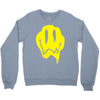 melting acid smiley face Crewneck Sweatshirt