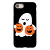 pumpkin with boo iPhone 8 Case