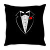 rose tuxedo t shirt Throw Pillow