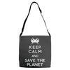 save the planet (2) Adjustable Strap Totes