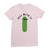 dill with it black logo Ladies Fitted T-Shirt