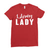 library lady Ladies Fitted T-Shirt