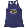 play of the game Racerback Tank