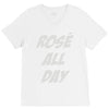 rose' all day V-Neck Tee