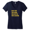 pop pop the man the myth the legend Women's V-Neck T-Shirt