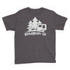 roughin' it roughing trailer camping camp Youth Tee