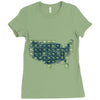 periodic table of the states Ladies Fitted T-Shirt