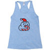 candy cane cat Racerback Tank
