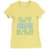 care about anime and two real people girls Ladies Fitted T-Shirt