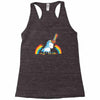 rainbow chainsaw massacre Racerback Tank