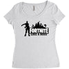 Fortnite Like A Boss Women's Triblend Scoop T-shirt