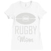 rugby mom Ladies Fitted T-Shirt