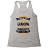 Super Cool Grandpa Of A Freaking Awesome Granddaughter Racerback Tank