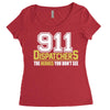 911 dispatcher heroes Women's Triblend Scoop T-shirt