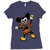 mickey mouse trap Ladies Fitted T-Shirt