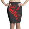 heartless splatter Pencil Skirts