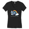 real unicorns have curves Women's V-Neck T-Shirt