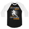 the best grandpas go running 3/4 Sleeve Shirt