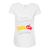 you can't buy happiness but you can live in canada Maternity Scoop Neck T-shirt