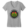 cannabis Women's V-Neck T-Shirt