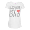 love my dad Maternity Scoop Neck T-shirt
