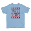 Emo Gothic Ugly Christmas Sweater Youth Tee