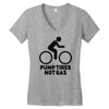 pump tires not gas Women's V-Neck T-Shirt