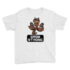groot grow strong galaxy gym fitness mashup Youth Tee