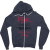 pink beautiful trauma world tour 2018 Zipper Hoodie