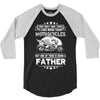 Motorcycles Father 3/4 Sleeve Shirt