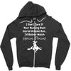 i'm tired of football! Zipper Hoodie