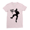 fortnite take the L black logo Ladies Fitted T-Shirt