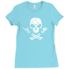 rock skull Ladies Fitted T-Shirt