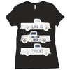 pickup truck Ladies Fitted T-Shirt