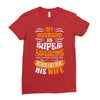My Husband Is Super Awesome Ladies Fitted T-Shirt