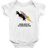 never give up poster Baby Onesie
