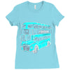 london double decker bus Ladies Fitted T-Shirt