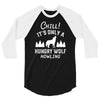 chill hungry wolf 3/4 Sleeve Shirt