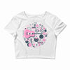 pop heart Crop Top